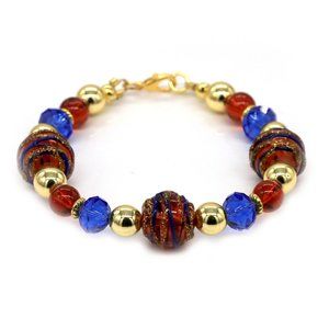 Wonder Woman theme color bracelet with figurine included.
